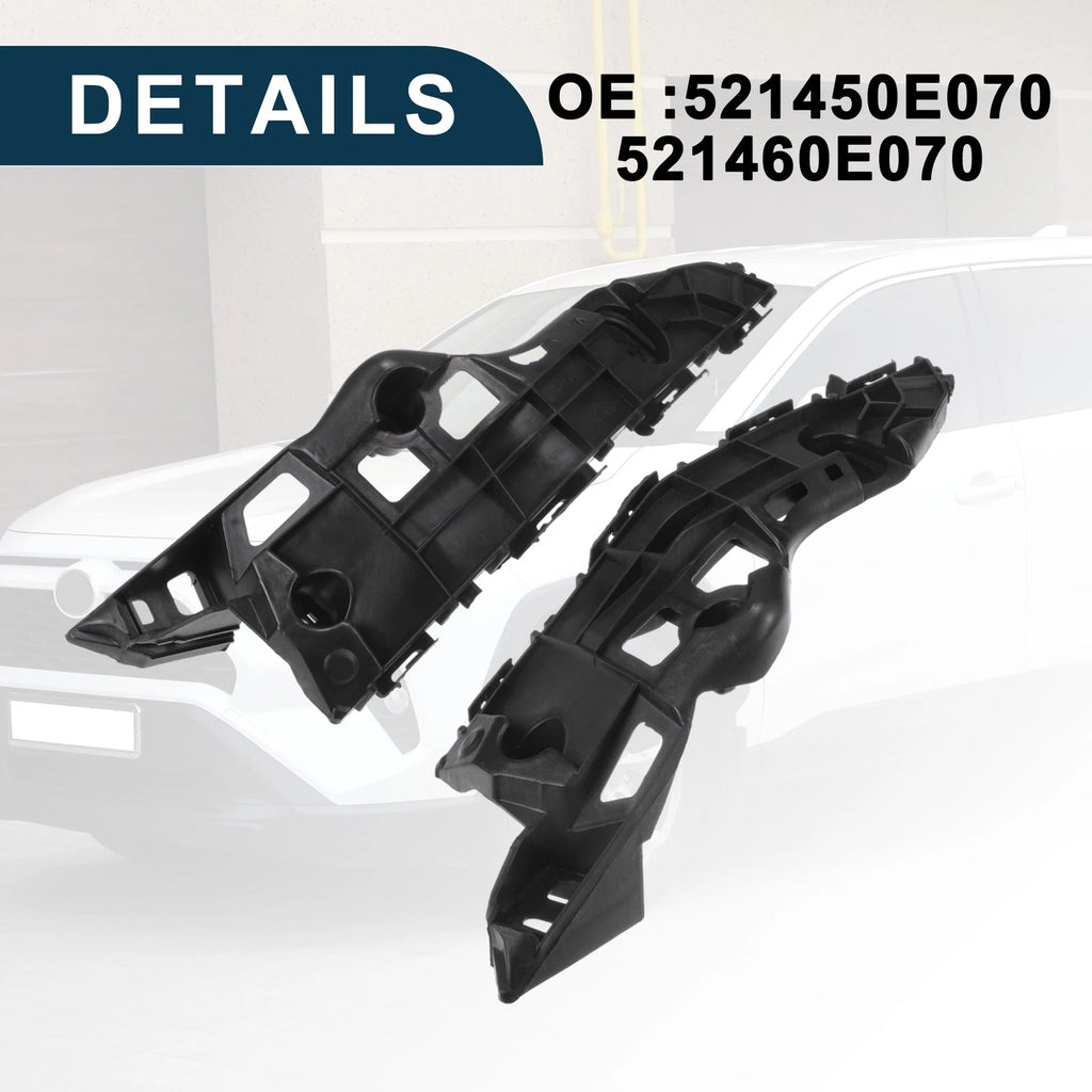 1 Pair Front Bumper Retainer Bracket No. 521450E070 for Toyota Highlander (2001–2007)