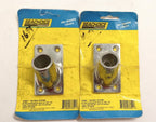 Set of 2 Rectangular Base Rail Fittings 7/8" for Seachoice 37891