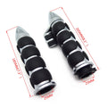 25mm Bullet Rubber Handlebar Grips for Harley Softail Dyna