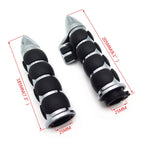 25mm Bullet Rubber Handlebar Grips for Harley Softail Dyna