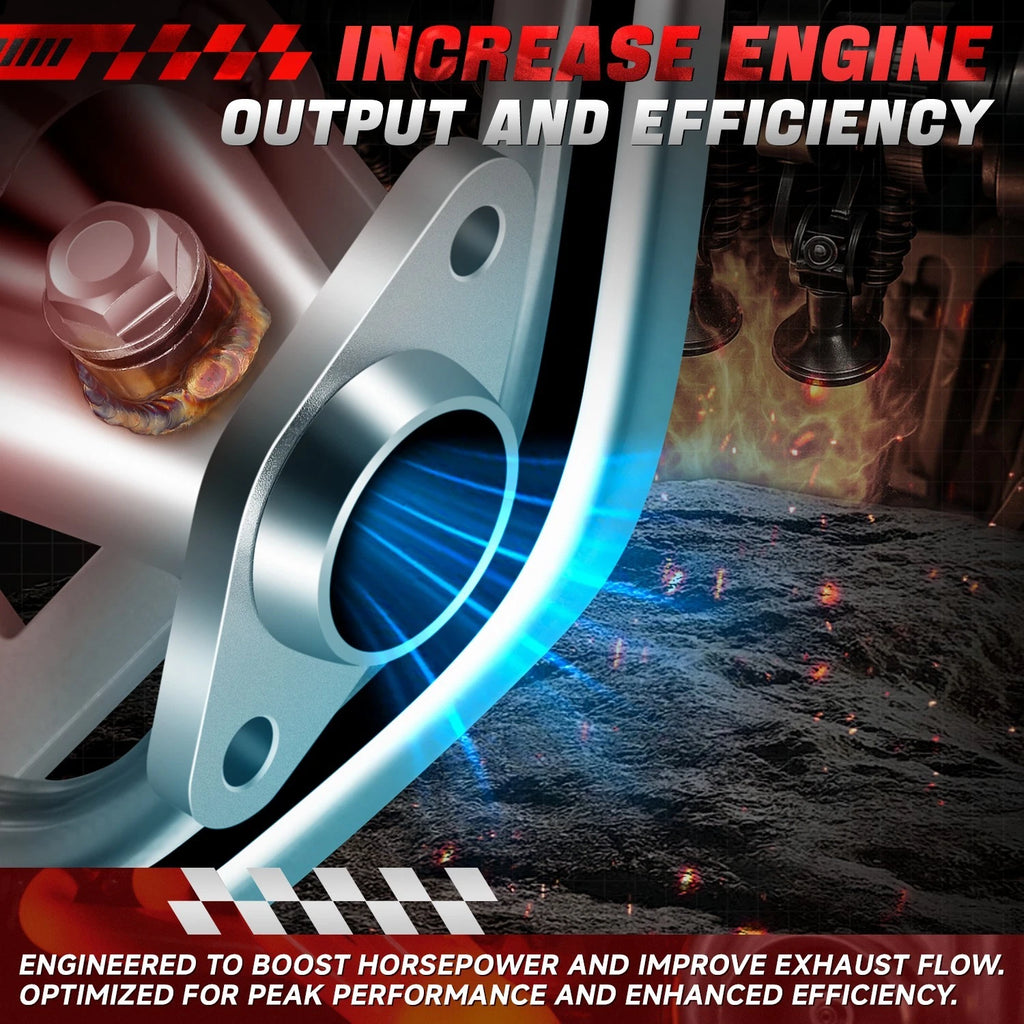Stainless Steel Exhaust Header Manifold for Jeep Wrangler 4.0L L6 (2000–2006)