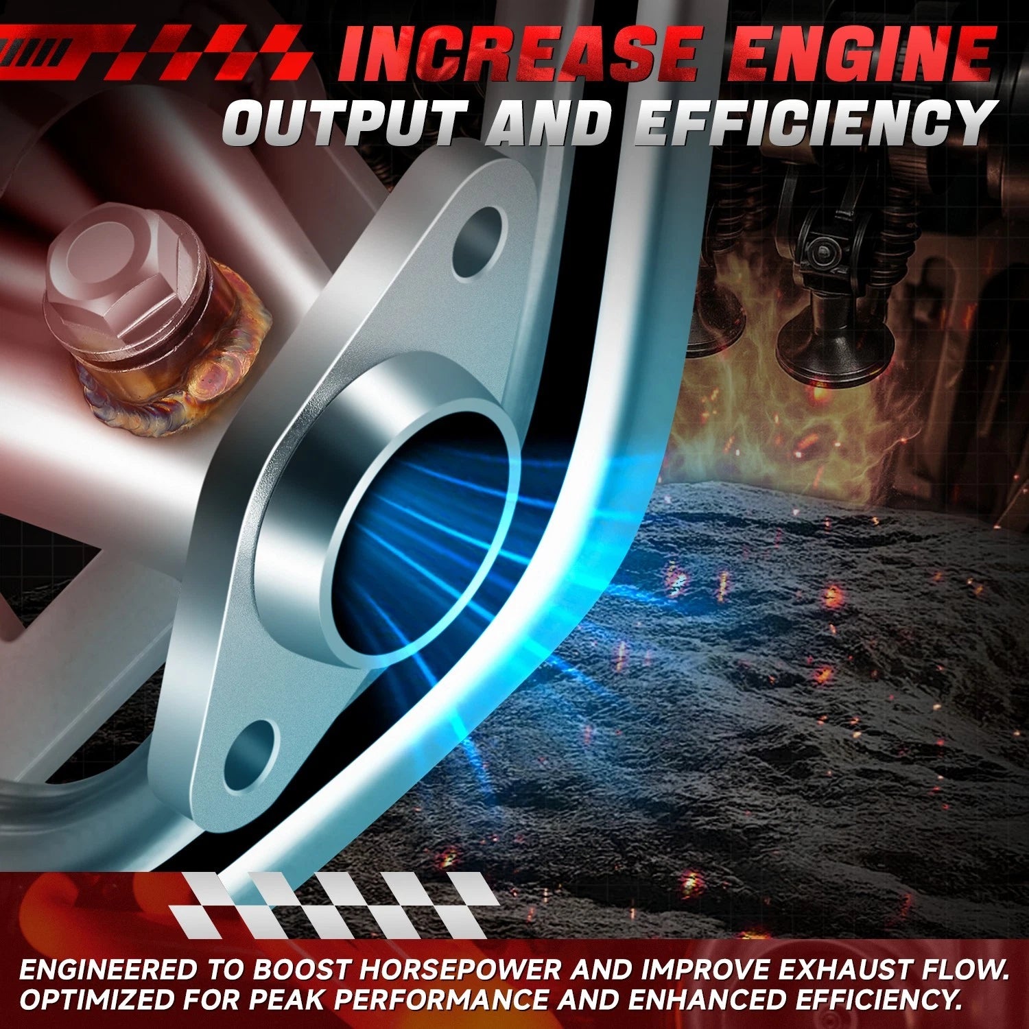 Stainless Steel Exhaust Header Manifold for Jeep Wrangler 4.0L L6 (2000–2006)