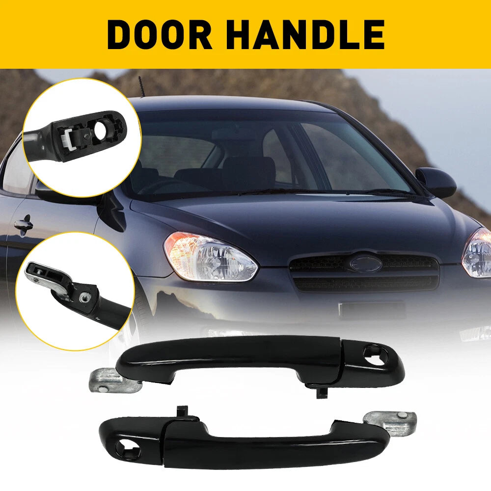Set of 2 Outer Door Handles for Hyundai Accent (2006–2011)