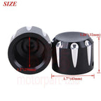 Chrome Axle Front Cap Nut Cover for Harley Softail Dyna Touring (2002–2011)