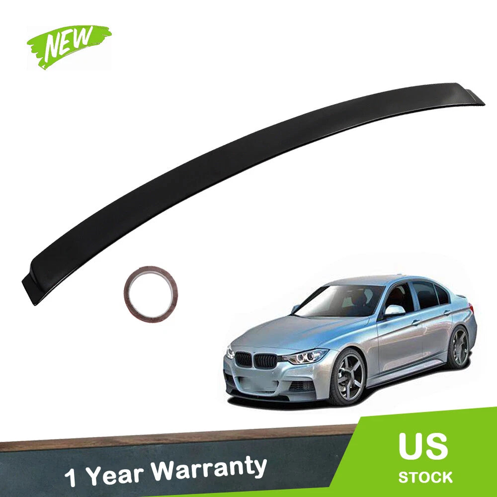 Rear Roof Spoiler for BMW 3 Series F30 (2012–2018) Piano Black
