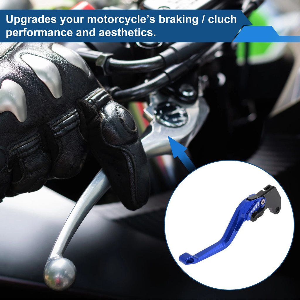 Short Brake Clutch Levers for Suzuki GSX-8S (2023–2025) - Solid Blue, 1 Pair