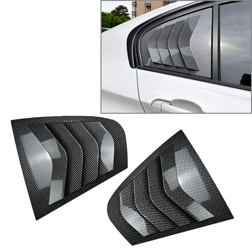 Rear Side Window Quarter Louver Trim for BMW 3 Series F30 (2013–2019) Carbon Fiber