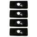 Set of 4 Trailer Axle Spring Perch for 3500# Round Axle Tube (2-3/8")