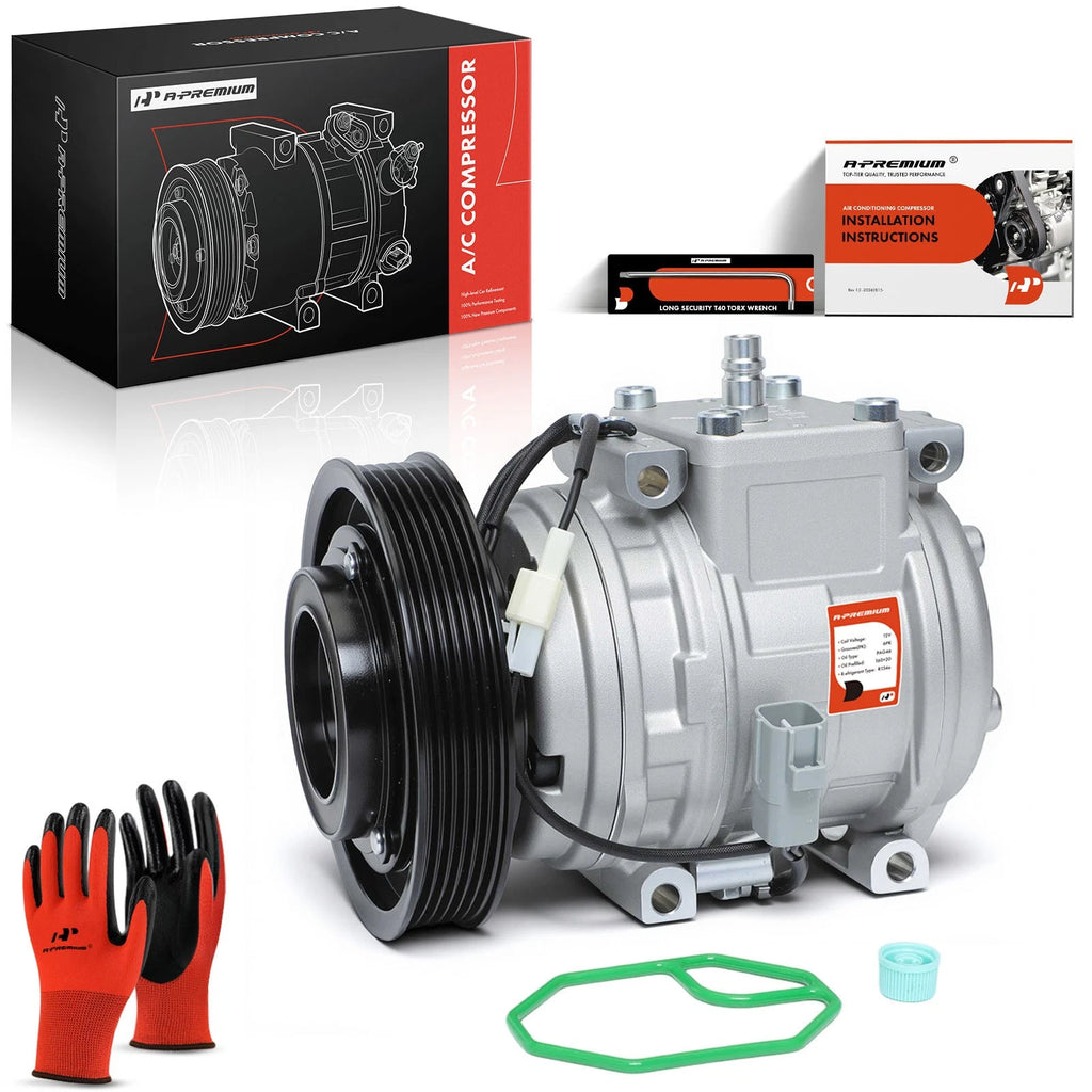 A/C Compressor with Clutch for Toyota Corolla (1998–2002) 1.8L L4 Sedan