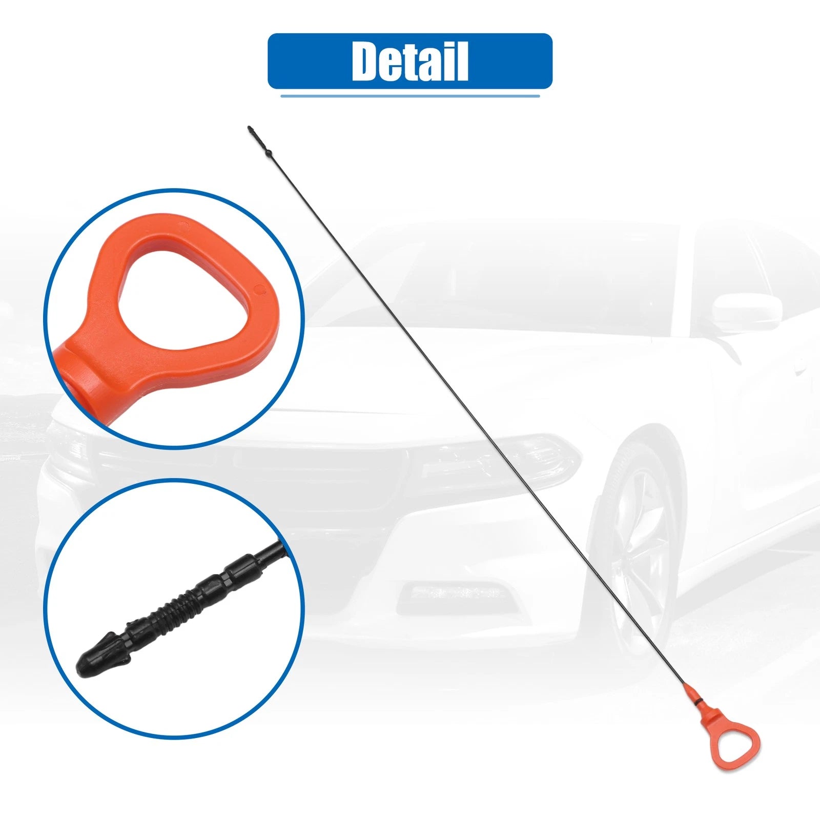 Engine Oil Level Indicator Dipstick for Audi A4 (2002–2005) No. 06C115611K Orange