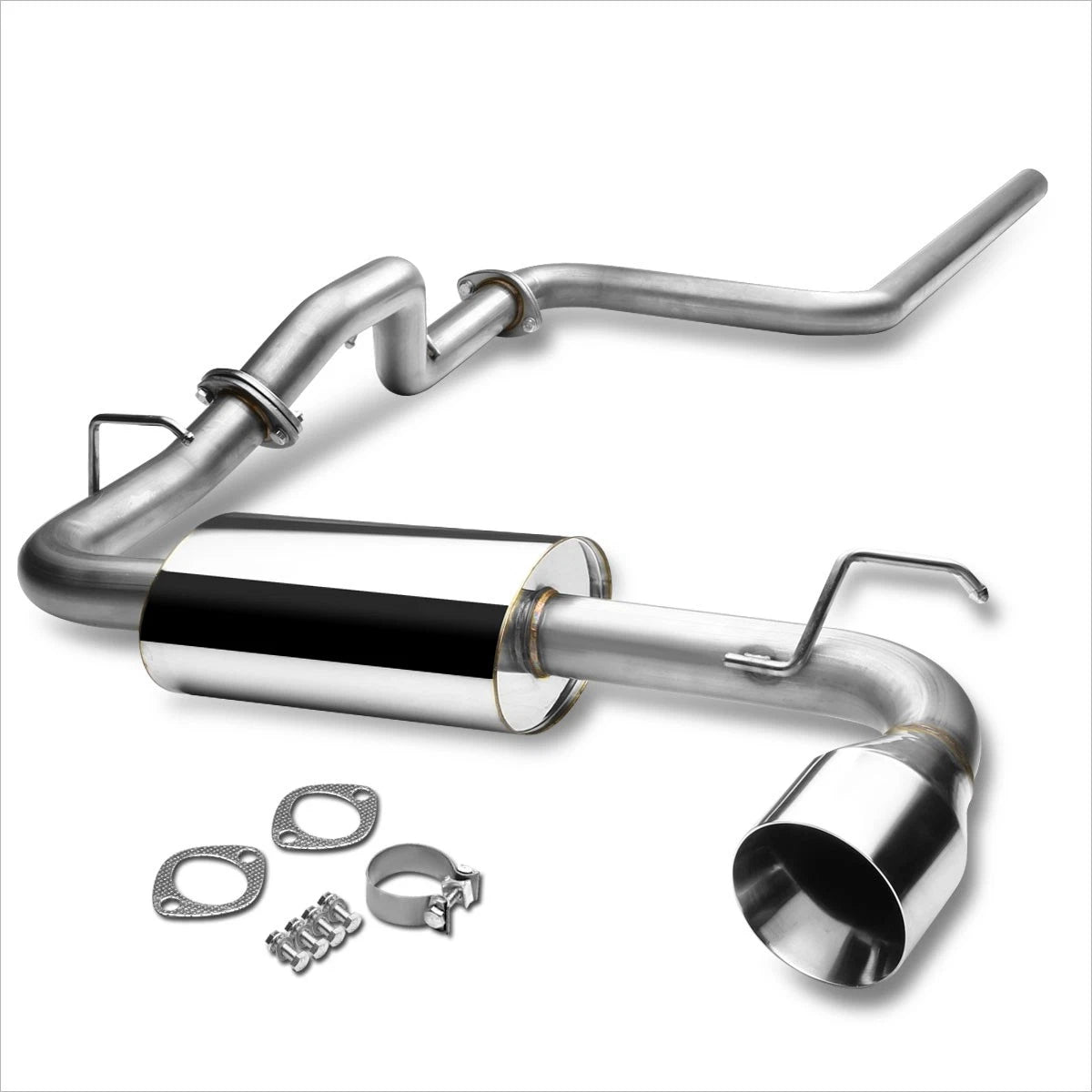 Catback Exhaust System for Dodge Neon (2000–2005) - 4.5" Rolled Tip, Stainless Steel