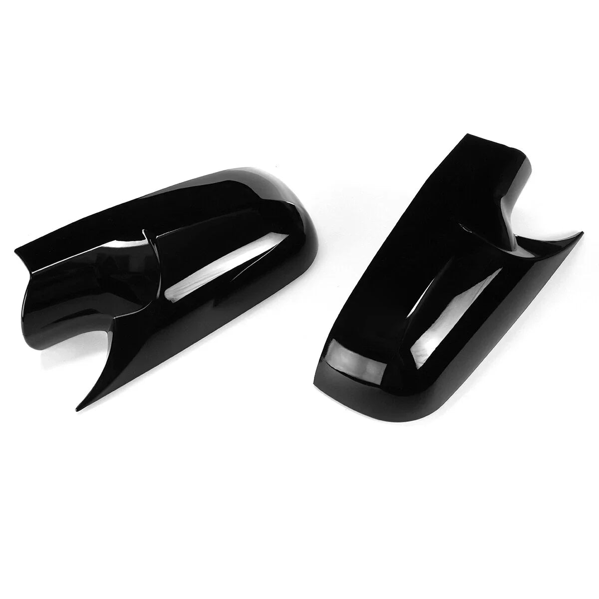 Add-On Gloss Black Side Mirror Cover Cap for Renault Megane 2 MK2 (2002–2009)