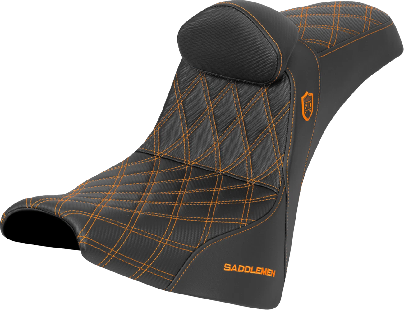 SADDLEMEN Pro Series SDC Performance Seat for Motorcycle (w/ Backrest)