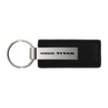Black Leather Keychain - Officially Licensed for Nissan Titan