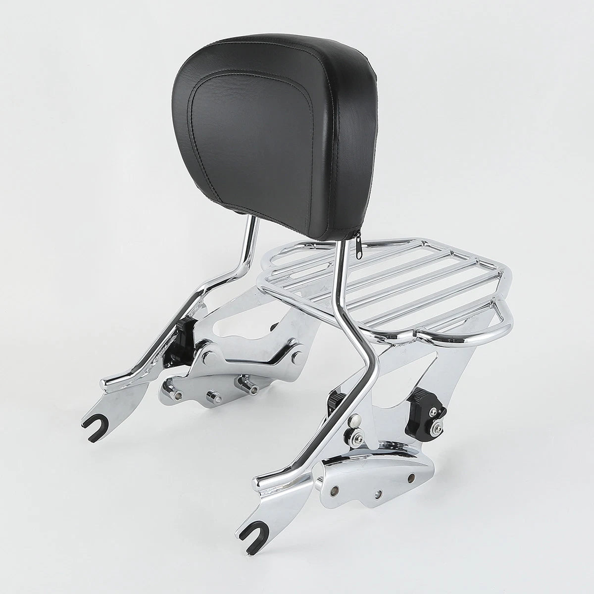 Chrome Sissy Bar Luggage Rack Backrest for Harley Road Glide (2009–2013)