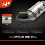 2X Catalytic Converter for Jeep Wrangler JK (2012–2017) 3.6L EPA