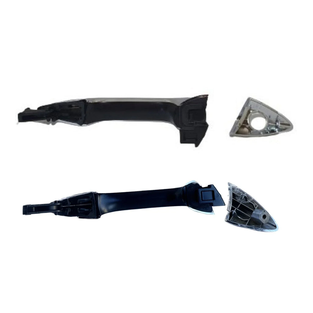 Door Handle Outer 2 x Chrome Front Left+Right for Hyundai Elantra (2011–2015)