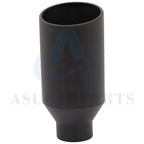 4" Inlet Black Stainless Steel Bolt On Exhaust Tip (Universal)