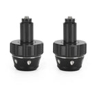 CNC Aluminum Handlebar End Weights for Motorcycle (13-18mm Inner, Black)
