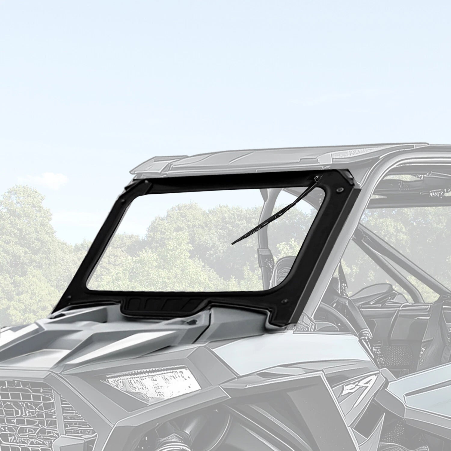 Glass Front Windshield for Polaris RZR XP/XP4 1000 (2019–2023)