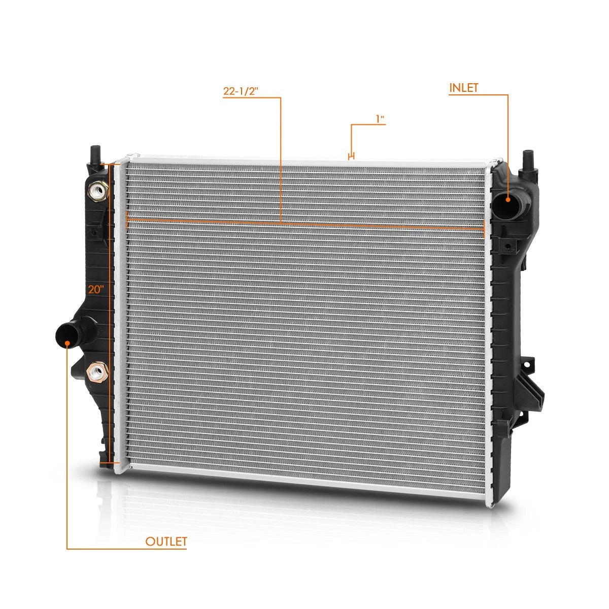 Aluminum Radiator for Jaguar S-Type/Vanden/XJ8/XJR (2003–2009) DPI-13148