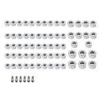 66X Chrome Engine Bolt Topper Caps for Harley Touring Road Street Glide (2009-2023)