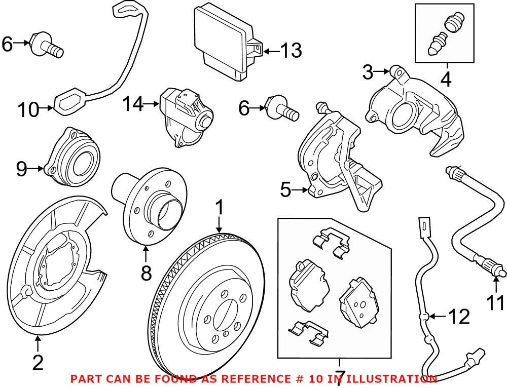 Disc Brake Pad Wear Sensor for BMW (OEM 34356791962)