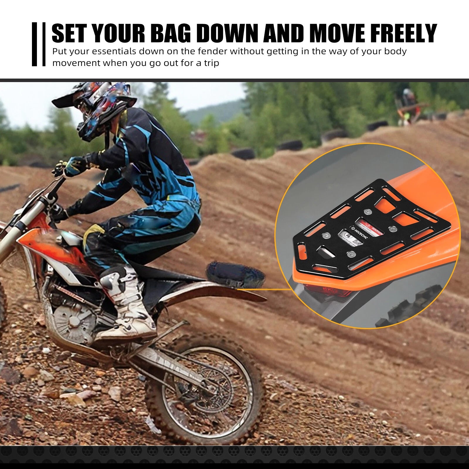Tail Luggage Rack Kit for Husqvarna TC TE FC FE TX FX (2014–2025)