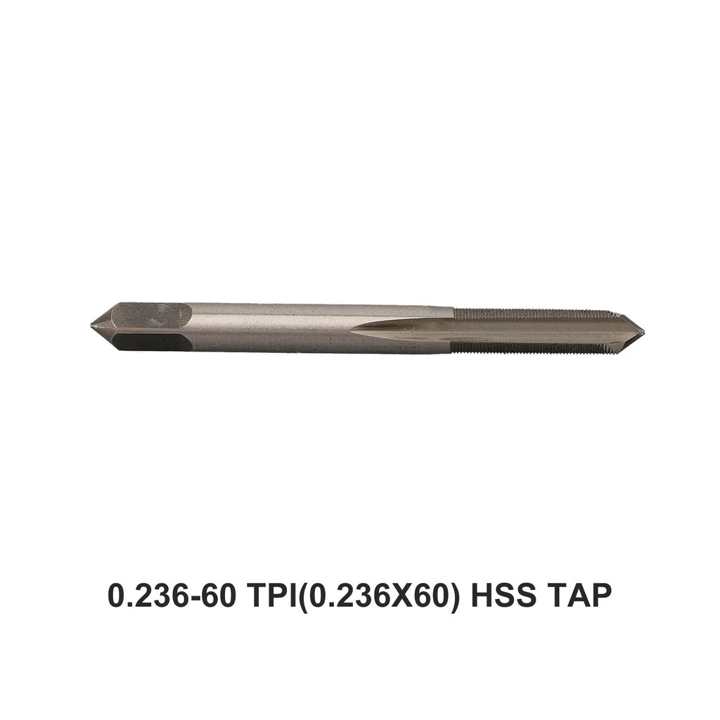 HSS Tap Set of 3 - 0.236-60 TPI 5mm (2.8 Inches) Taps