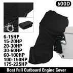 Full Outboard Motor Cover for Boat Motors (6-225HP)