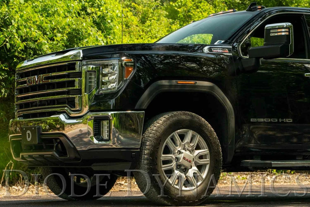 Sequential Amber LED Sidemarker Lights for GMC Sierra HD (2020–2023)