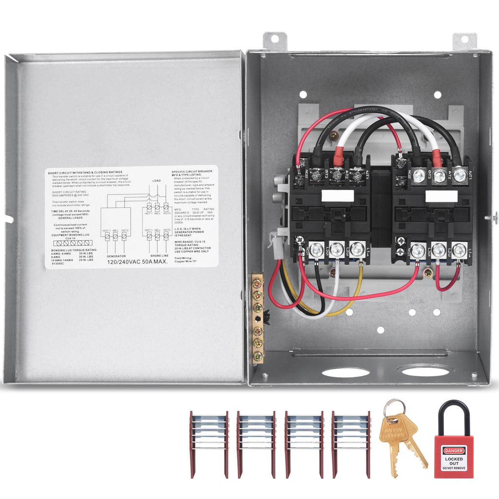 Automatic Transfer Relay Switch for RV Speedboats PD52 (Rated 240 VAC 50A)