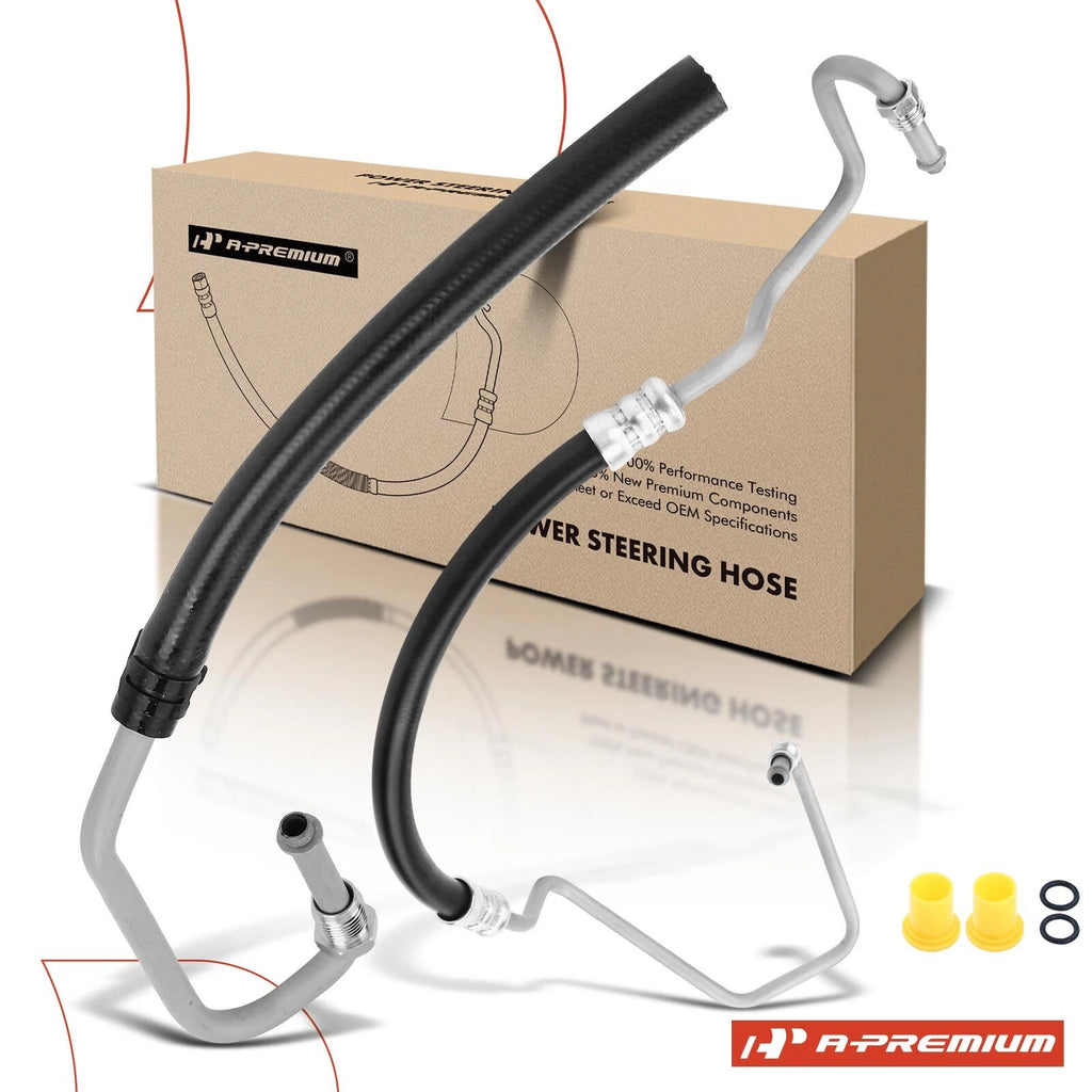 2X Power Steering Pressure and Return Line Hose for Chevy Express 1500 (2003–2021)