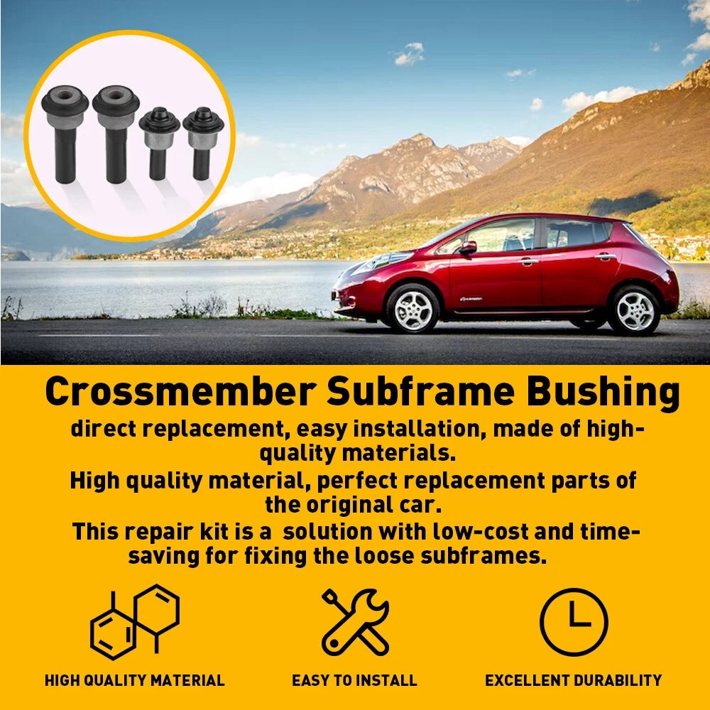 Front Subframe Crossmember Bushing Kit for Nissan Rogue X-Trail Juke (2008â2015)