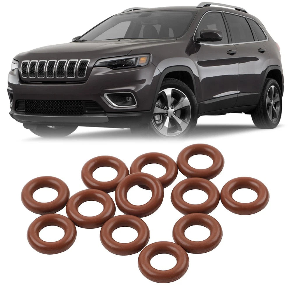 12pcs Fuel Injector O-Ring Seal Kit for Chrysler 300, Jeep Cherokee (2005–2010)
