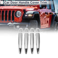 Door Handle Cover Trim for Toyota Highlander (2014–2019) Silver Tone