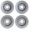 Hella Brake Rotors Kit 321mm Front 302mm Rear for Audi A6 Quattro