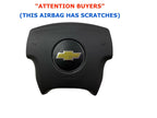 Driver Wheel Airbag for Chevy Trailblazer (2005–2009) - Black, SCRATCHES