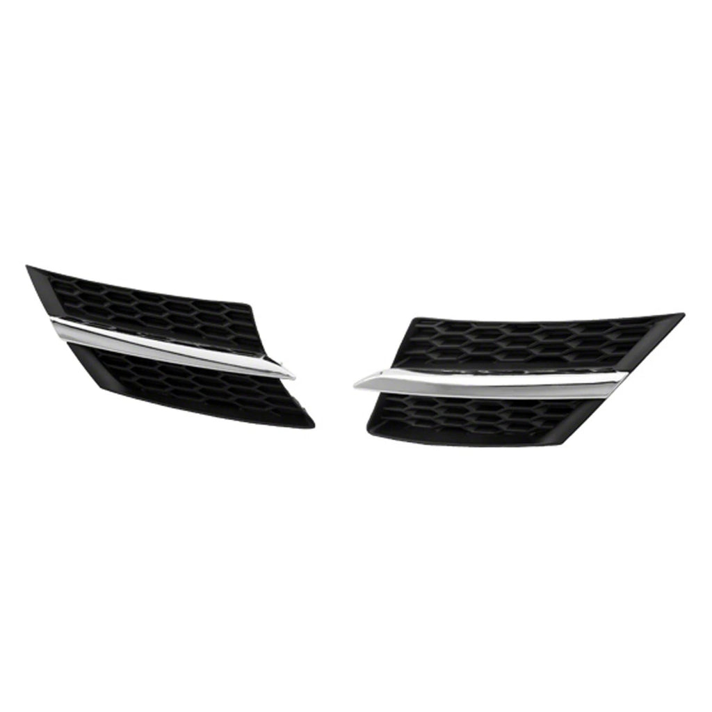 Replacement Black Chrome/Matte ABS Plastic Driver Side Front Grille