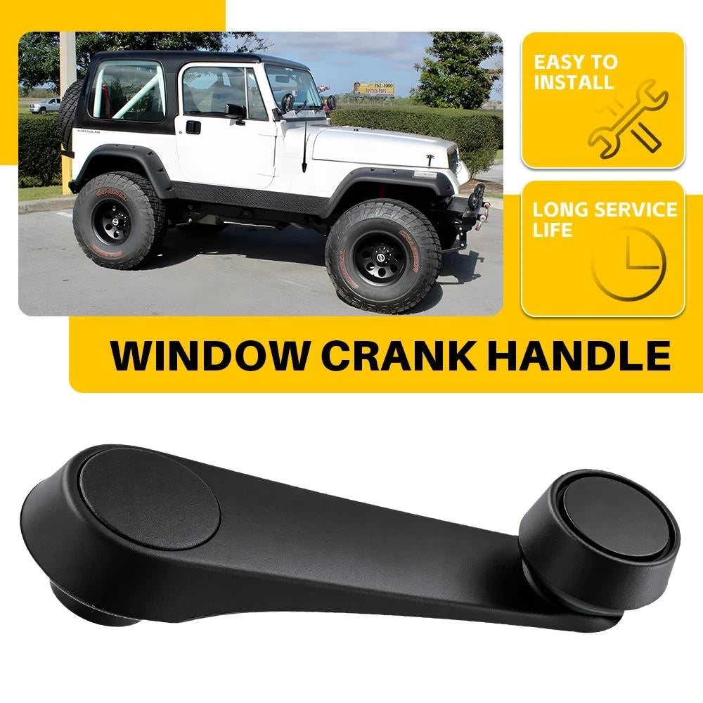 Window Crank Handle for Jeep Wrangler (1992–1995) Black