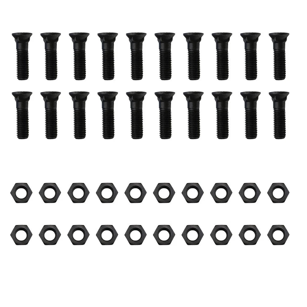 Plow Bolt & Nut Set for Blades/Cutting Edge 5/8-11x2 1/4 (20 pcs)