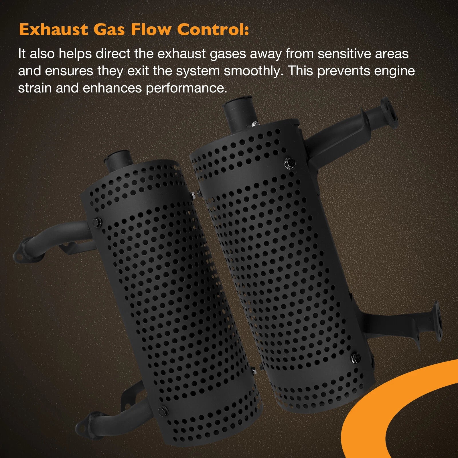 Right Side Muffler for Honda GX630 GX660 GX670 GX690 (2000–2023)