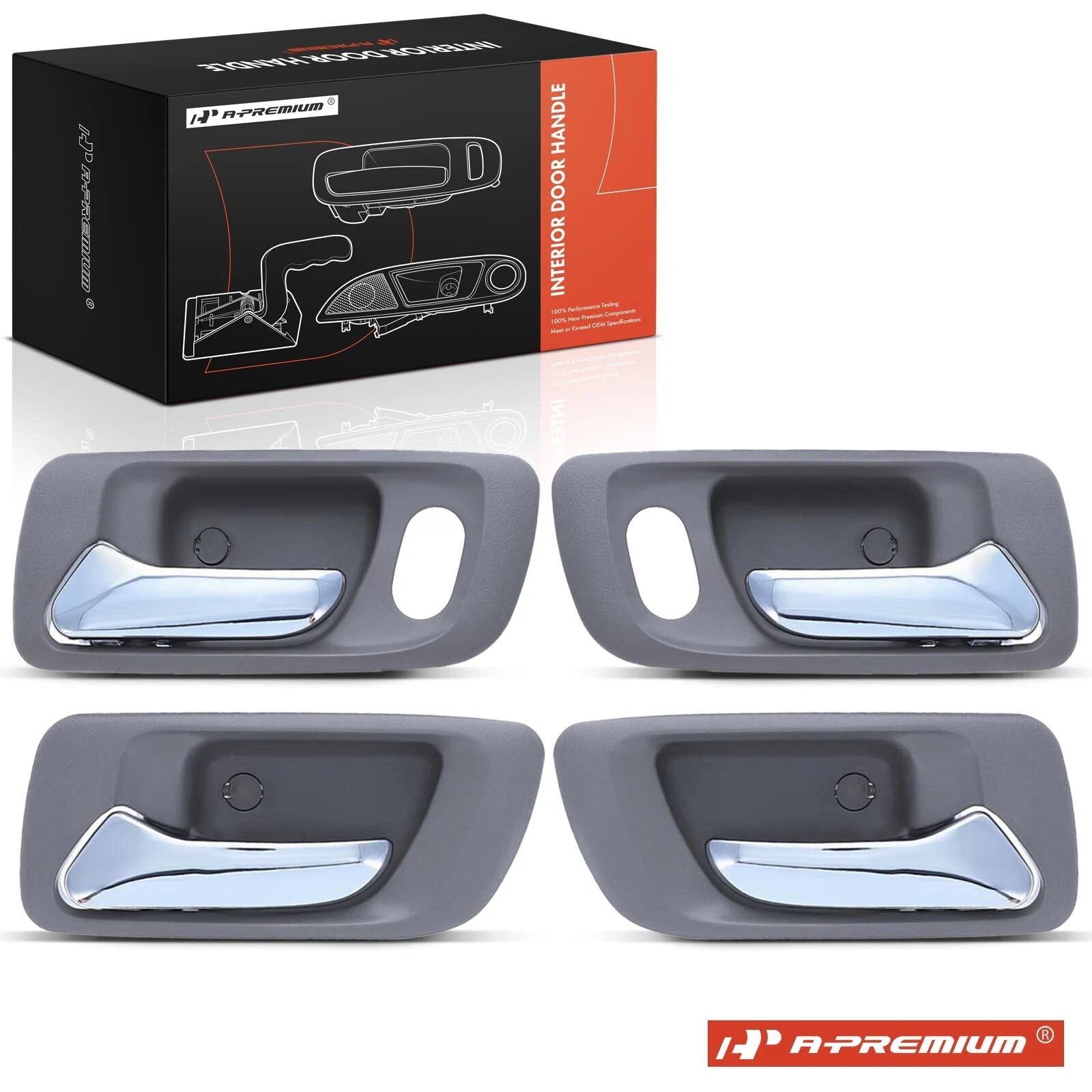 Set of 4 Interior Door Handles for Honda Accord (1998–2002) Sedan