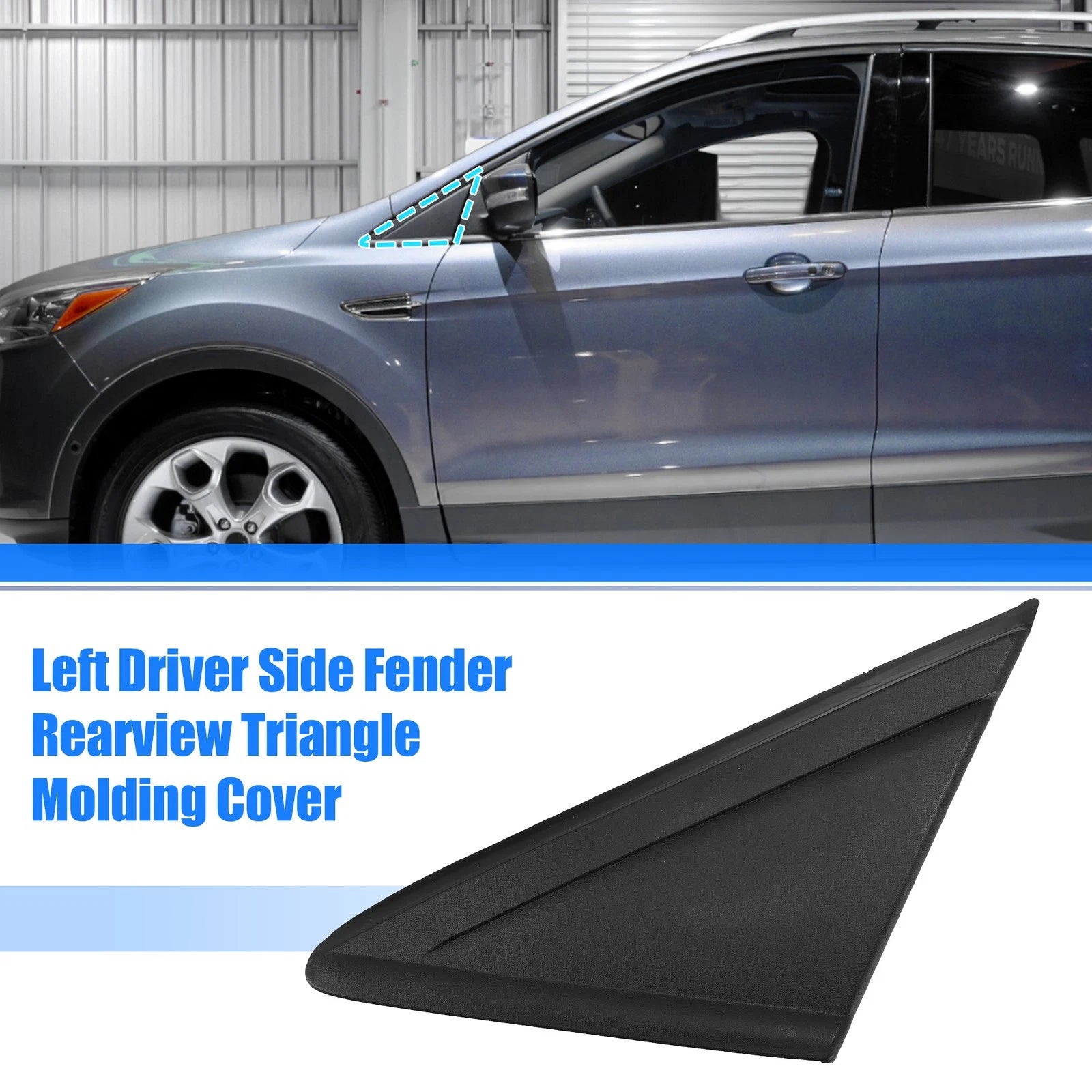 Left Mirror Corner Triangle Fender Cover for Ford Escape (2013–2019) CJ54-S16003AD5JA6