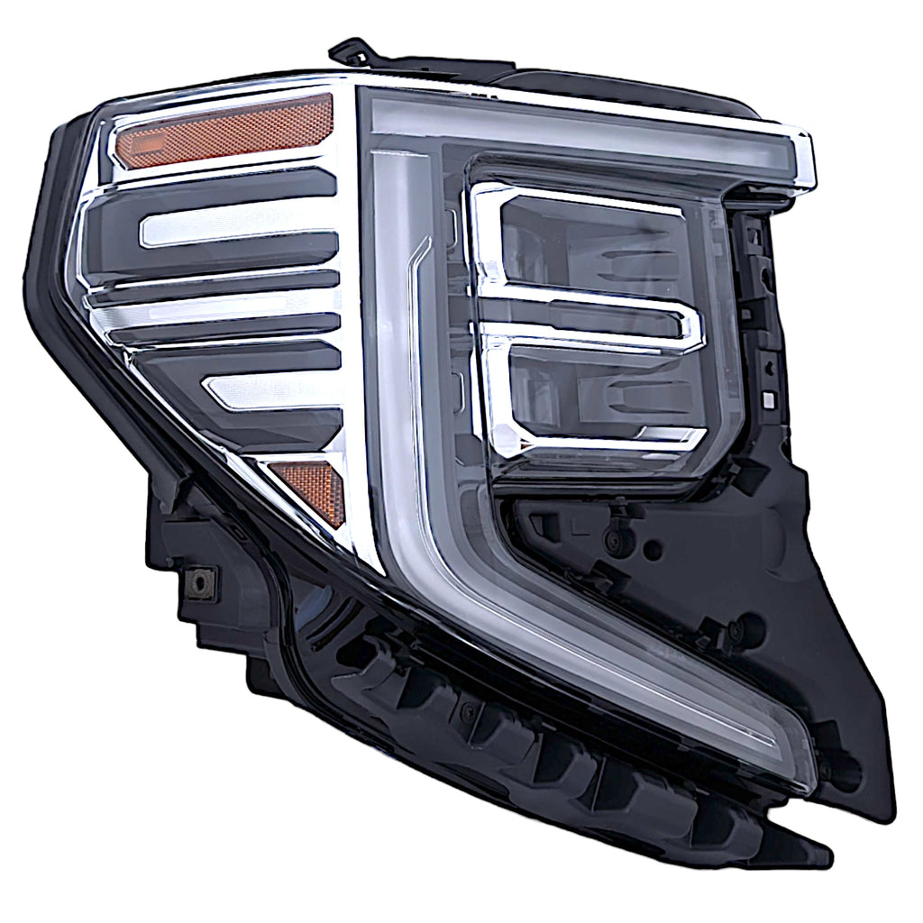 Full LED Headlight for GMC Sierra 1500 SLT/Denali (2022–2024) Chrome RH