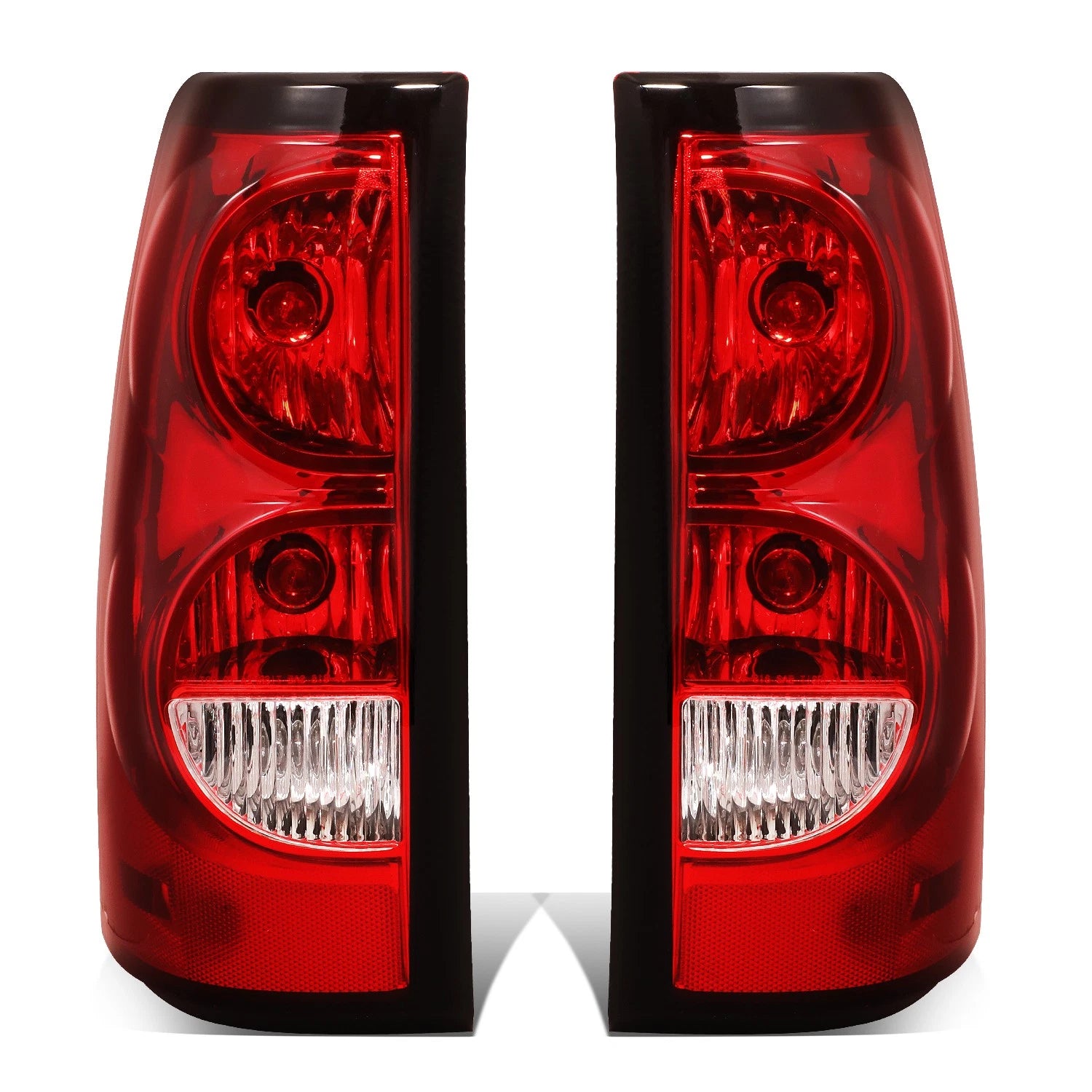 Rear Brake Tail Lights for Chevy Silverado Fleetside (2003–2007) - Red Lens