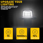 2pc LED License Plate Light Tag Lamps for Chevy C/K 1500 2500 3500 (1988–2000)