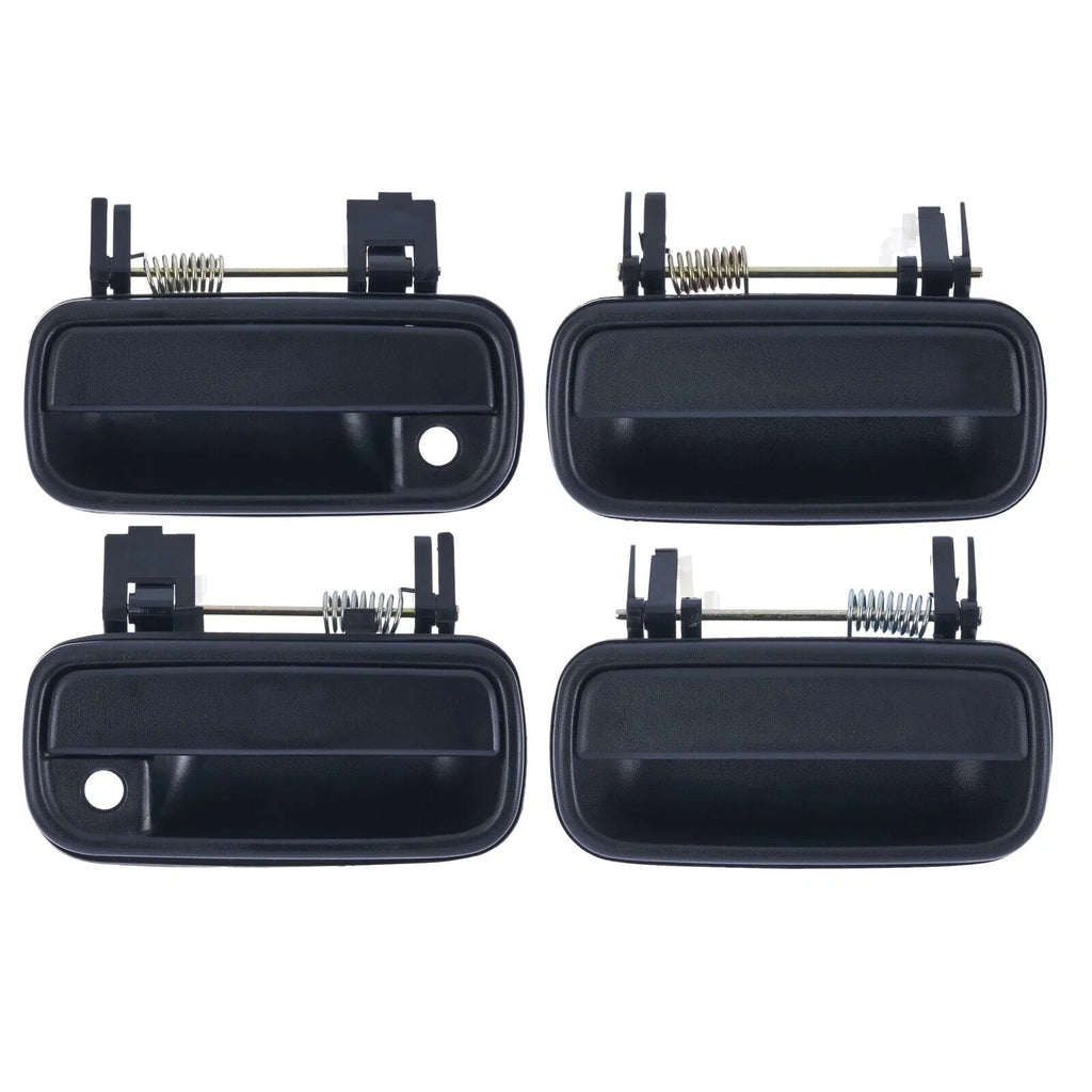 4x Front & Rear Left + Right Outer Door Handle Black for Toyota Hilux (1997–2005)