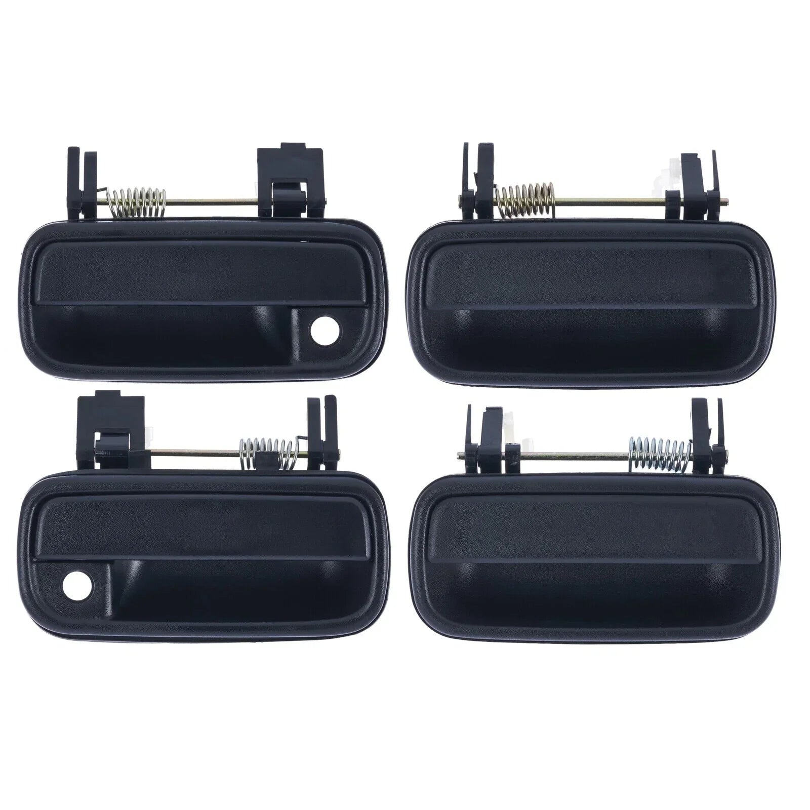 4x Front & Rear Left + Right Outer Door Handle Black for Toyota Hilux (1997–2005)