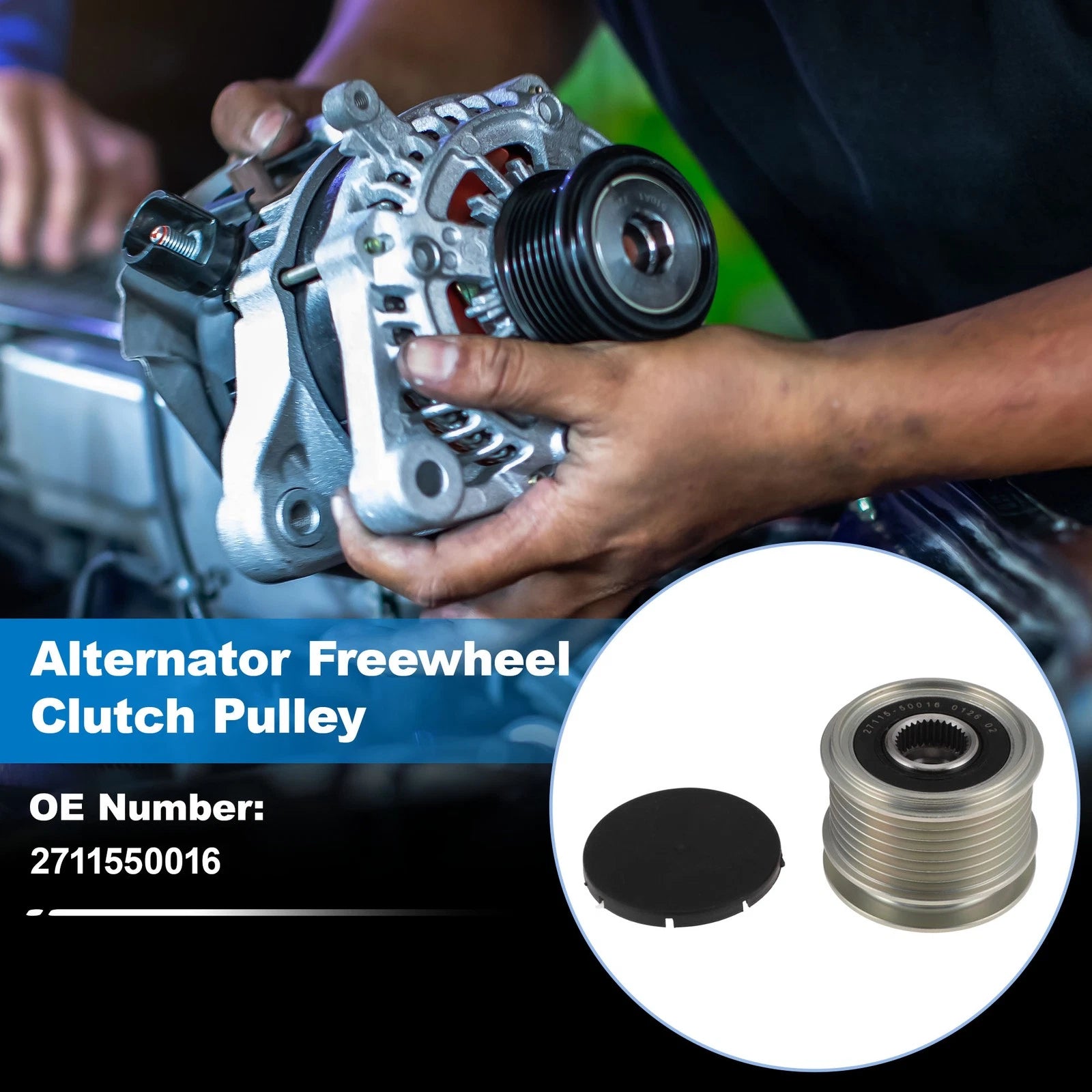 Alternator Freewheel Clutch Pulley 2711550016 for Mercedes-Benz CL600 (2002–2013)